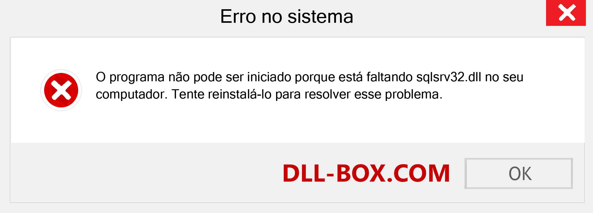 Arquivo sqlsrv32.dll ausente ?. Download para Windows 7, 8, 10 - Correção de erro ausente sqlsrv32 dll no Windows, fotos, imagens